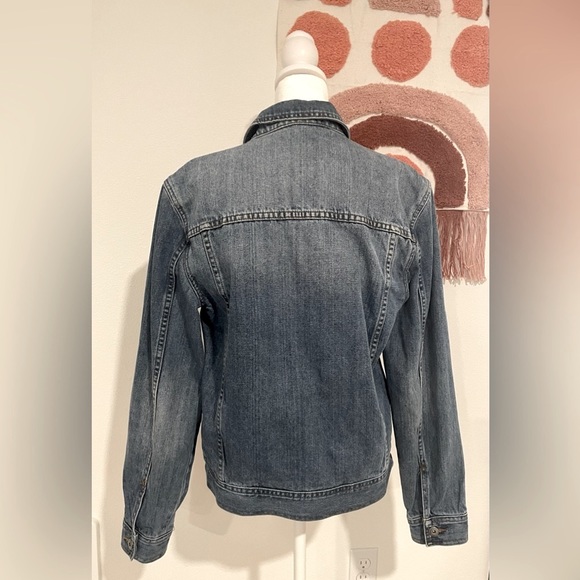 TOPMAN Denim Blue Jean Jacket Lined Size Small/XSmall VGUC - Picture 5 of 9